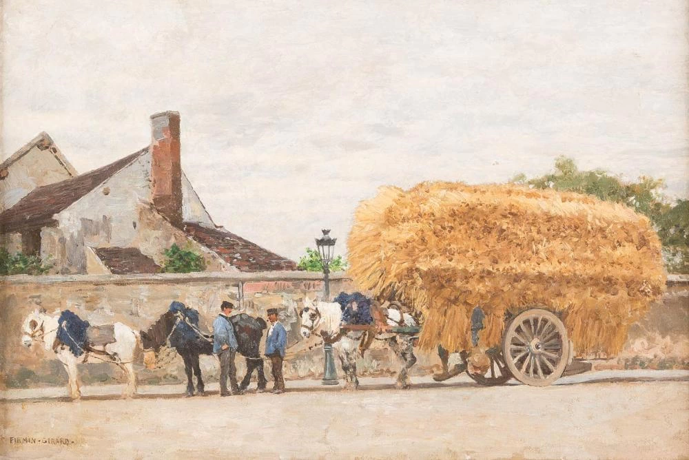 Marie - François Firmin, Girard, Carro di fieno alla periferia della città